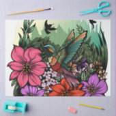 Hummingbird Garden Tissuepapier (Craft)