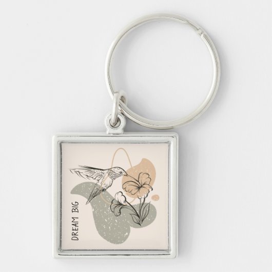 Hummingbird Gedrukte Sleutelhanger (Voorkant)