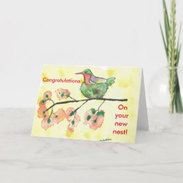 Hummingbird Gefeliciteerd met de nieuwe Kaart