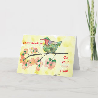 Hummingbird Gefeliciteerd met de nieuwe Kaart