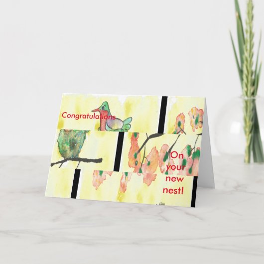 Hummingbird Gefeliciteerd met de nieuwe Kaart (Voorkant)