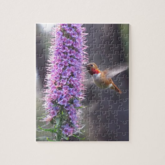 Hummingbird - gelukkig legpuzzel (Verticaal)