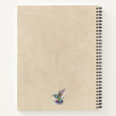Hummingbird Gepersonaliseerde Motivatie Waterverf Notitieboek (Achterkant)