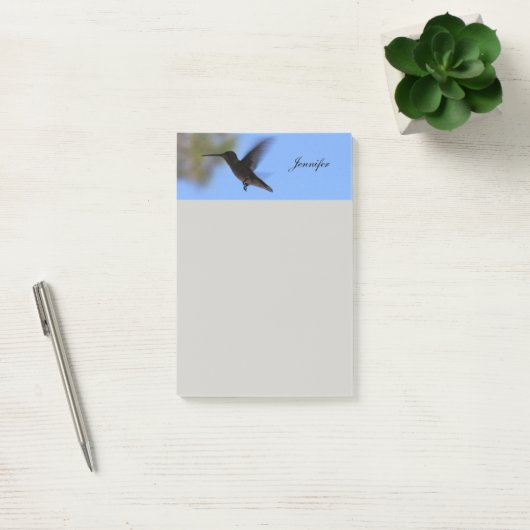 Hummingbird Gepersonaliseerde Post it Notes 4x6 (Kantoor)
