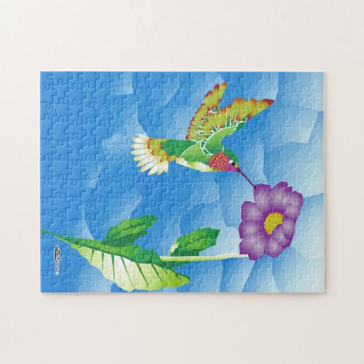 Hummingbird: gestileerd legpuzzel (Horizontaal)