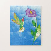 Hummingbird: gestileerd legpuzzel (Verticaal)