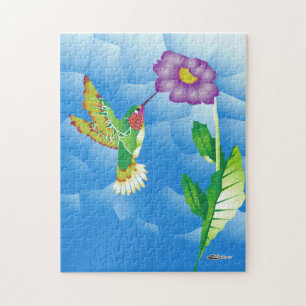 Hummingbird: gestileerd legpuzzel