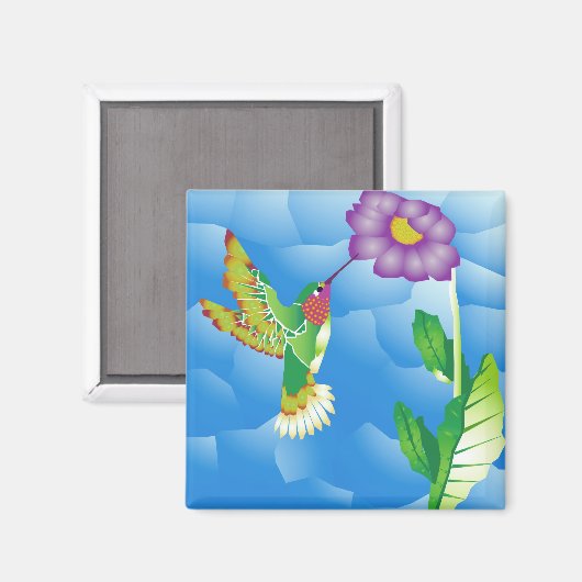 Hummingbird: gestileerd magneet (Voorkant / Achterkant)
