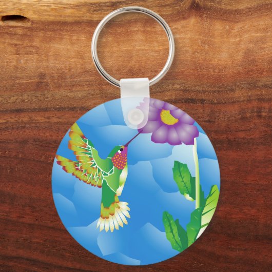 Hummingbird: gestileerd sleutelhanger (Voorkant)