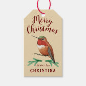  Hummingbird Gift Labels Cadeaulabel (Voorkant)