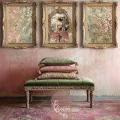 Hummingbird Gilded Patina Embossed Floral effect Tissuepapier