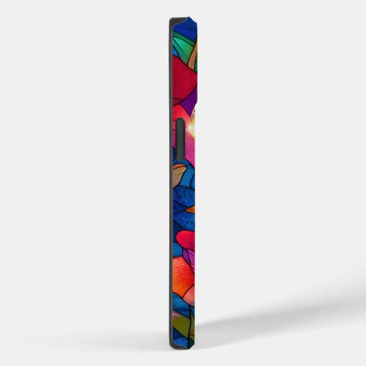 Hummingbird Glas in lood esthetische bloementuin Case-Mate iPhone Case (Achterkant / Rechts)