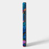 Hummingbird Glas in lood esthetische bloementuin Case-Mate iPhone Case (Achterkant / Links)