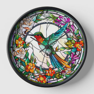 Hummingbird Glas in lood Style Wall