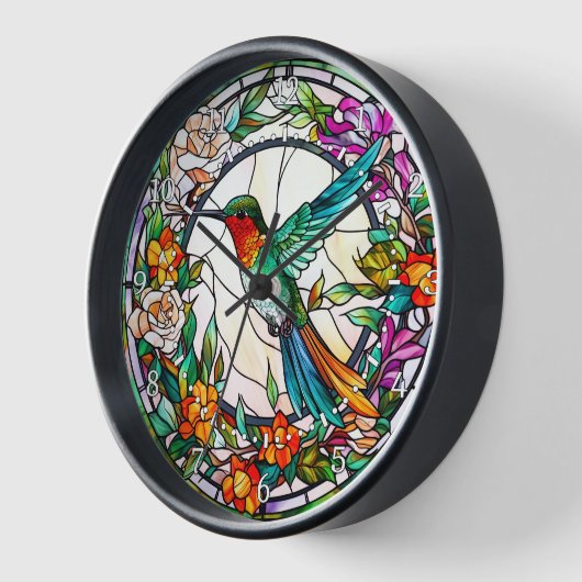 Hummingbird Glas in lood Style Wall (Hoek)