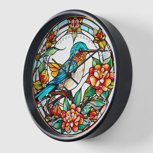 Hummingbird Glas in lood Style Wall (Hoek)