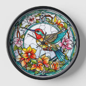 Hummingbird Glas in lood Style Wall (Voorkant)