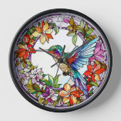 Hummingbird Glas in lood Style Wall (Voorkant)