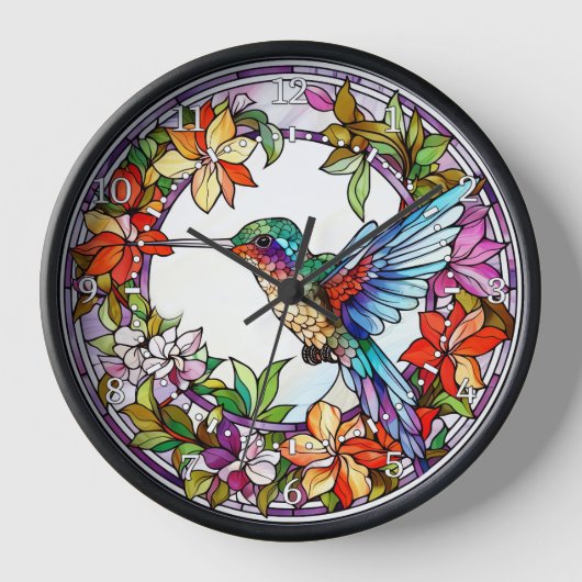 Hummingbird Glas in lood Style Wall (Voorkant)