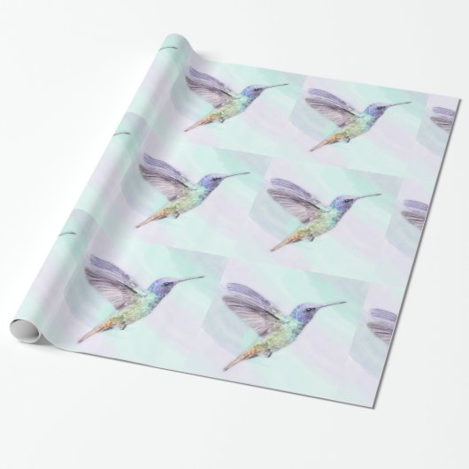 Hummingbird Glossy Wrapping Paper, 30 x 6' Cadeaupapier (Uitgerold)