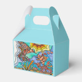 Hummingbird Goldfish Reflection Art Favor Box Bedankdoosjes (Achterkant)