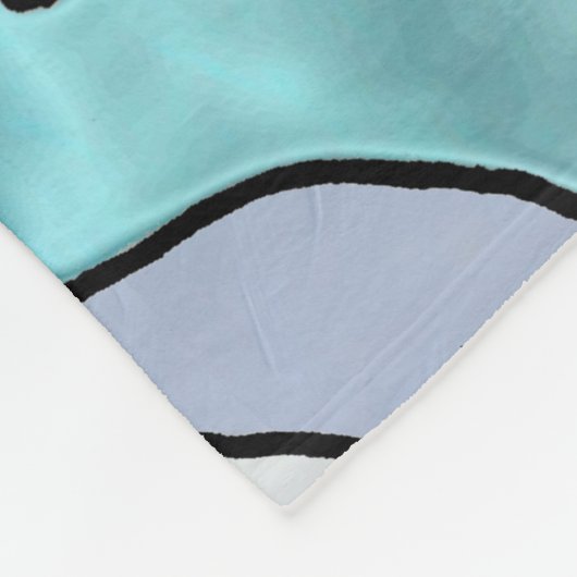 Hummingbird Goldfish Reflection Art Fleece Blanket (Hoek)