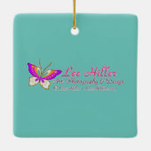 Hummingbird Goldfish Reflection Art Keramisch Ornament (Achterkant)