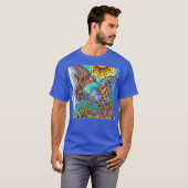 Hummingbird Goldfish Reflection Art T-shirt (Voorkant volledig)