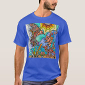 Hummingbird Goldfish Reflection Art T-shirt (Voorkant)