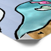 Hummingbird Goldfish Reflection Fantasy Art Poster (Hoek)