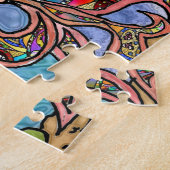 Hummingbird Goldfish Reflection Fantasy Art Puzzle Legpuzzel (Zijkant)