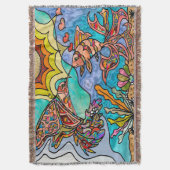 Hummingbird Goldfish Reflection Fantasy Blanket Deken (Voorkant Verticaal)