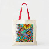 Hummingbird Goldfish Reflection Fantasy Canvas tas (Voorkant)