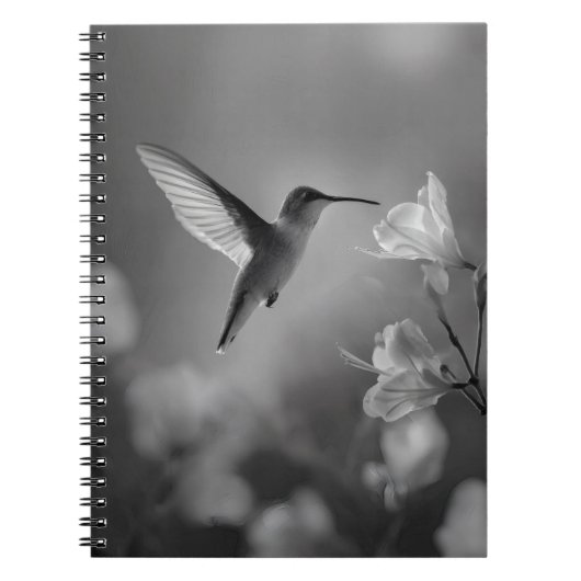 Hummingbird Grace Flower Bloom Notitieboek (Voorkant)
