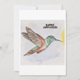 Hummingbird Greeting Card Kaart