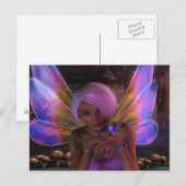 Hummingbird Guardian Fairy Fantasy Art Briefkaart (Voorkant / Achterkant)