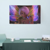Hummingbird Guardian Fairy Fantasy Art Spandoek (Beurs)