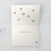 Hummingbird Happy Birthday Card Kaart (Binnen)
