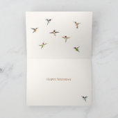 Hummingbird Happy Birthday Card Kaart (Binnen)
