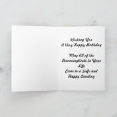 Hummingbird Happy Birthday Kaart (Binnen)