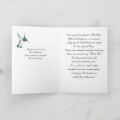 Hummingbird Happy Birthday Kaart (Binnen)