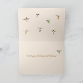 Hummingbird Happy Birthday Kaart (Binnen)