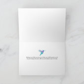 Hummingbird Happy Birthday Wenskaart Kaart (Binnen)