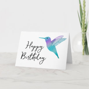 Hummingbird Happy Birthday Wenskaart Kaart