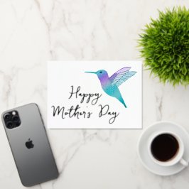 Hummingbird Happy Moederdag Folie Wenskaart