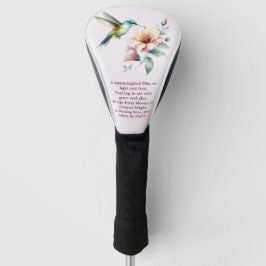 Hummingbird Harmony met Elegante Hibiscus Golfheadcover