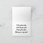  Hummingbird Hartelijk dank Bedankkaart (Binnen)