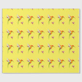 Hummingbird Haven Bright Gift Wrapping Paper Cadeaupapier (Vlak)