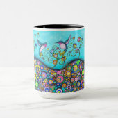 Hummingbird Haven Large 15 oz Mok (Midden)