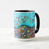 Hummingbird Haven Large 15 oz Mok (Voorkant rechts)